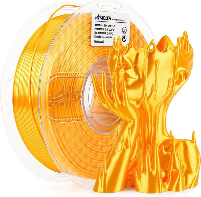 Amolen PLA Silk Basic 3D Printing Filament, 1.75Mm