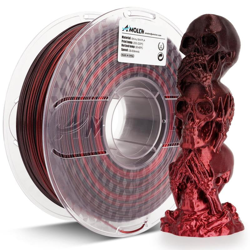 Amolen Silk Shiny Gradient PLA Filament, 1.75Mm