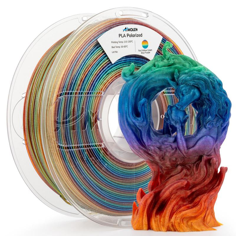 AMOLEN PLA Sparkle & Shiny Starry Sky 3D Printing Filament, 1.75Mm