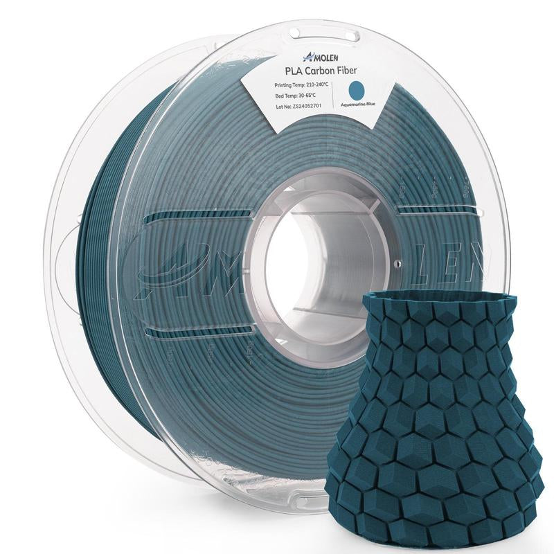 AMOLEN Carbon Fiber PLA 3D Printing Filament, 1.75Mm