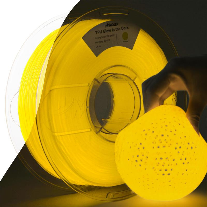 APOLEN TPU Glow-In-The-Dark 3d Printing Filament, 1.75Mm, 1KG/2.2LB