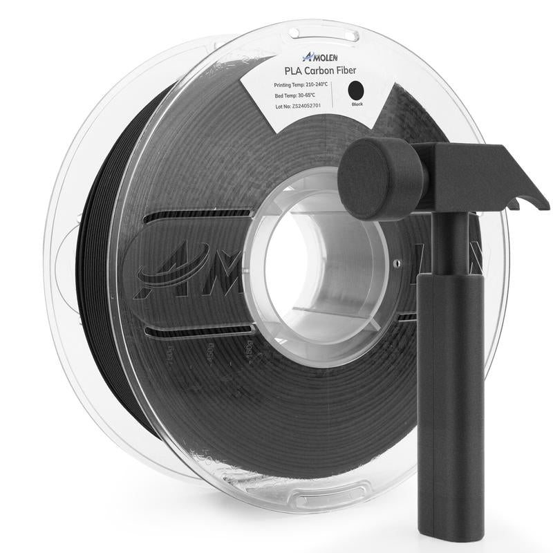 AMOLEN Carbon Fiber PLA 3D Printing Filament, 1.75Mm