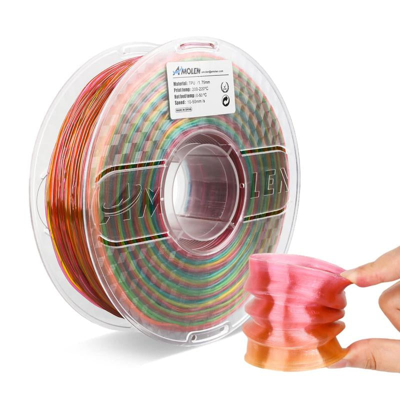 AMOLEN Flexible TPU 3D Printer Filament, 1.75Mm