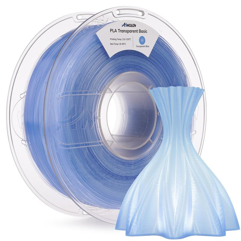 AMOLEN PLA Crystal-Transparent Filament 1.75Mm,1Kg