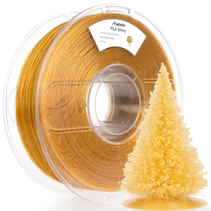 Amolen PLA Shiny Glitter Filament 1.75Mm, 1KG/2.2LB
