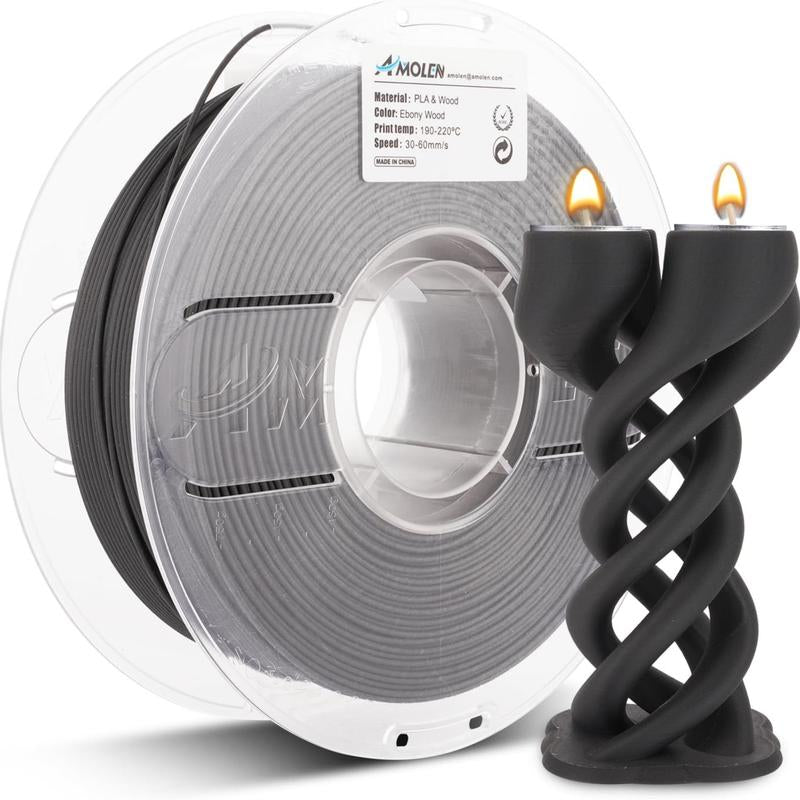 AMOLEN Wood PLA 3D Printing Filament, 1.75Mm
