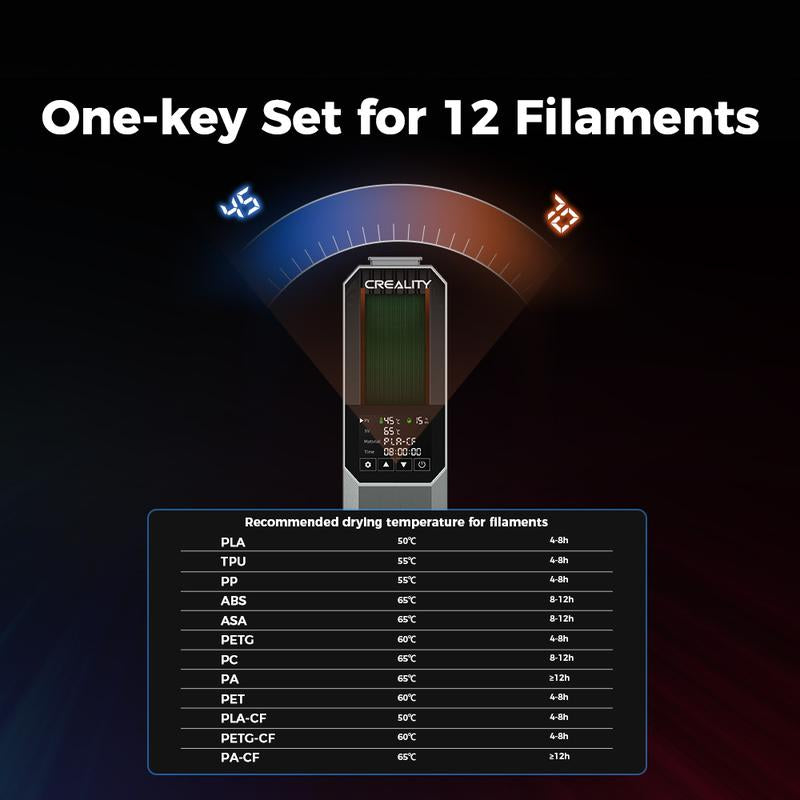 Creality Space Pi Filament Dryer - Fast Drying, Real-Time Monitoring