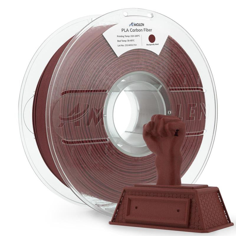 AMOLEN Carbon Fiber PLA 3D Printing Filament, 1.75Mm