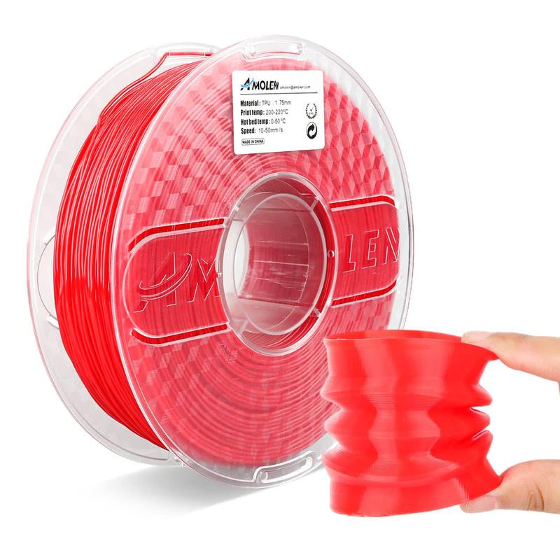 AMOLEN Flexible TPU 3D Printer Filament, 1.75Mm