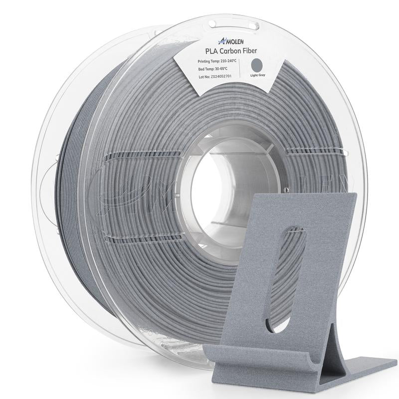 AMOLEN Carbon Fiber PLA 3D Printing Filament, 1.75Mm