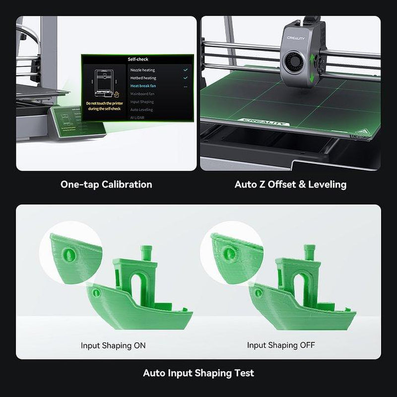 Creality Ender-3 V3 plus 3D Printer - Dual Motors, Corexz Tech, Clog-Free Extruder, and Quick-Swap Nozzle Wifi