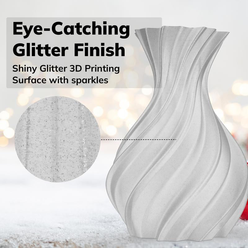 Amolen PLA Shiny Glitter Filament 1.75Mm, 1KG/2.2LB