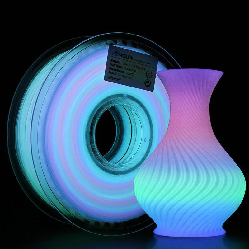 AMOLEN PLA Glow-In-The-Dark 3D Printing Filament, 1.75Mm