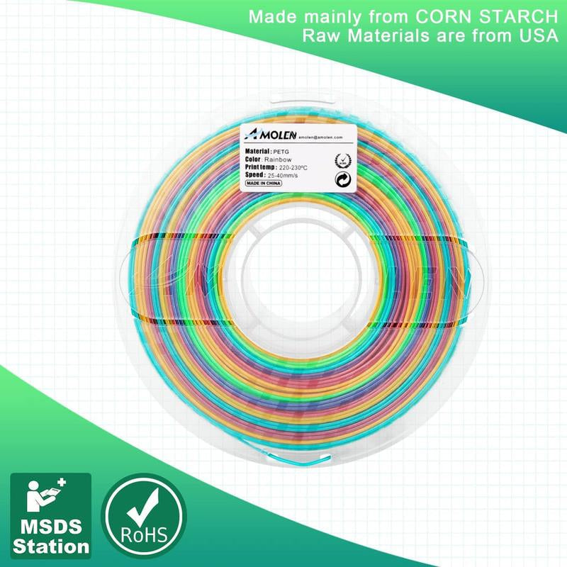 AMOLEN Rapid PETG 3D Filament 1.75Mm,1Kg/2.2Lb