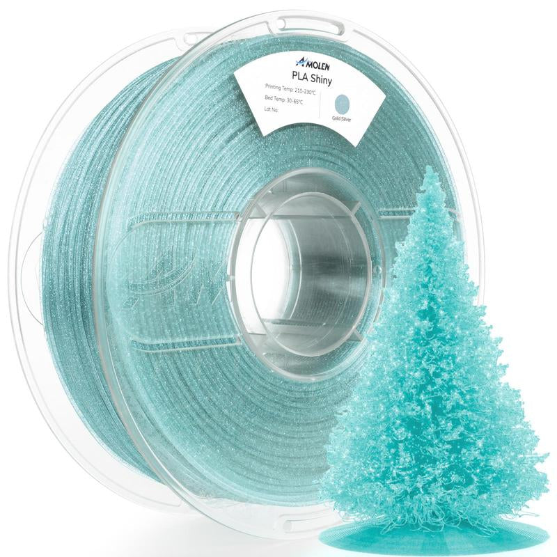 Amolen PLA Shiny Glitter Filament 1.75Mm, 1KG/2.2LB