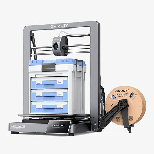 Creality Ender-3 V3 plus 3D Printer - Dual Motors, Corexz Tech, Clog-Free Extruder, and Quick-Swap Nozzle Wifi