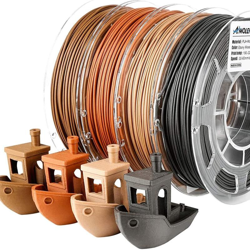 AMOLEN Wood PLA 3D Printing Filament, 1.75Mm