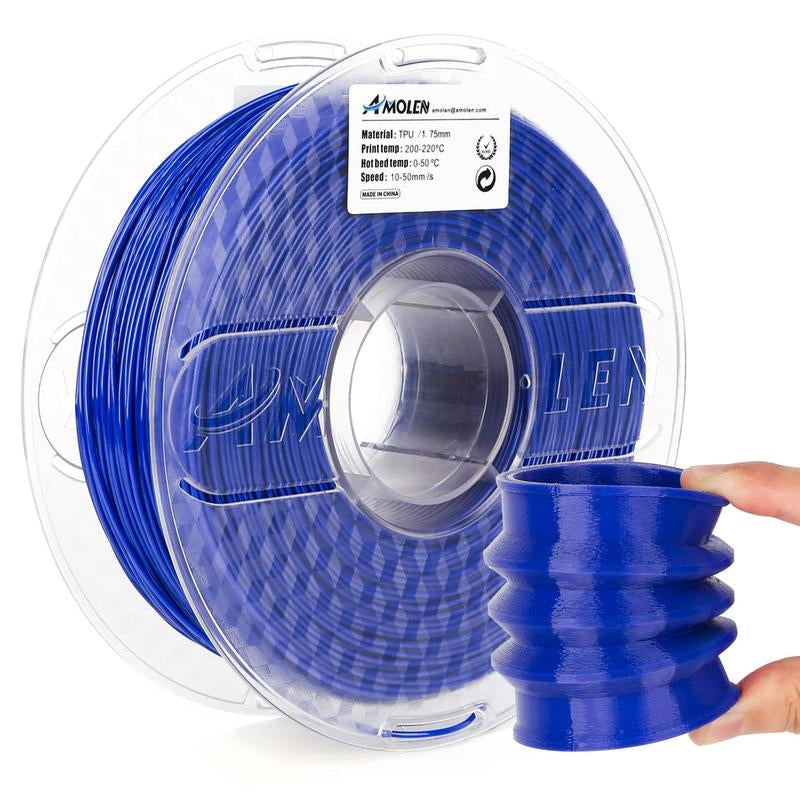 AMOLEN Flexible TPU 3D Printer Filament, 1.75Mm