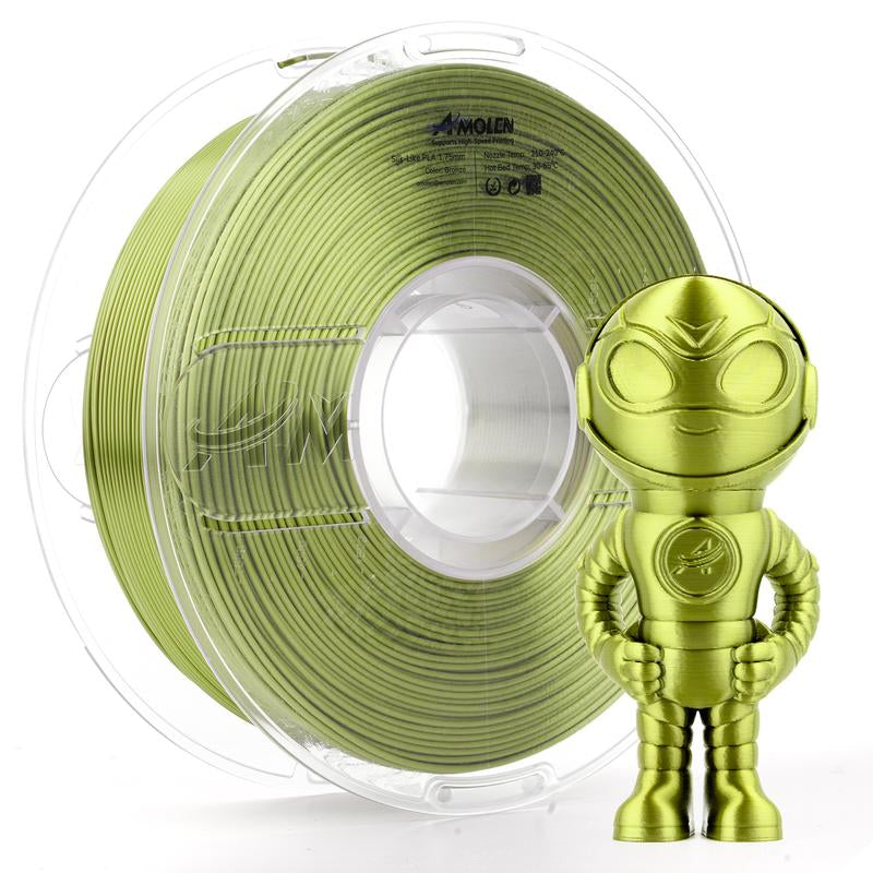 Amolen PLA Silk Basic 3D Printing Filament, 1.75Mm