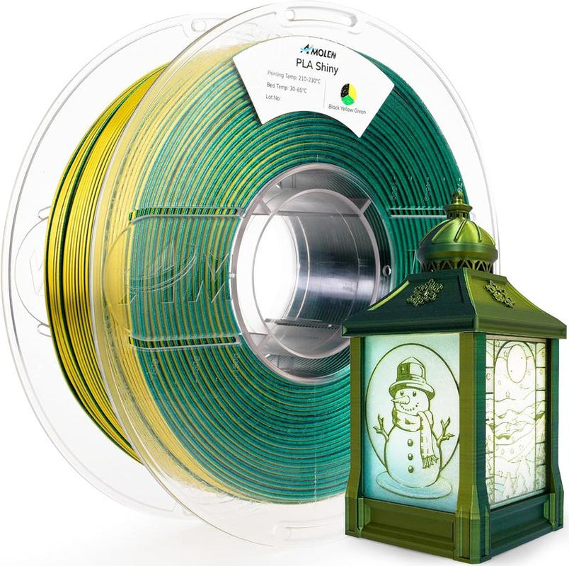 Amolen PLA Shiny Glitter Filament 1.75Mm, 1KG/2.2LB