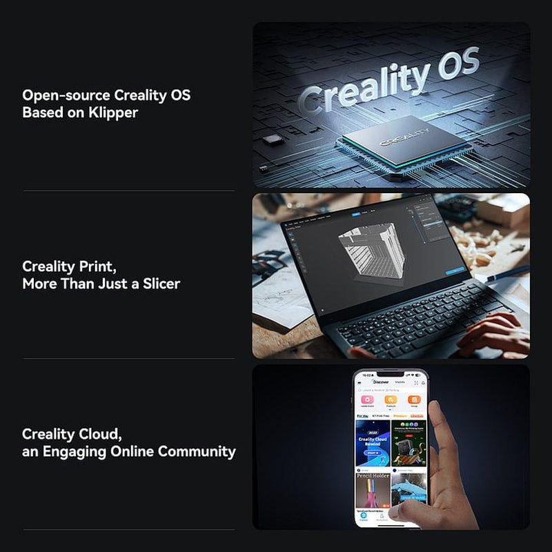 Creality Ender-3 V3 plus 3D Printer - Dual Motors, Corexz Tech, Clog-Free Extruder, and Quick-Swap Nozzle Wifi