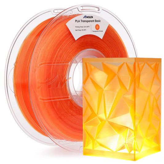 AMOLEN PLA Crystal-Transparent Filament 1.75Mm,1Kg