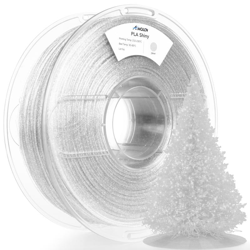 Amolen PLA Shiny Glitter Filament 1.75Mm, 1KG/2.2LB