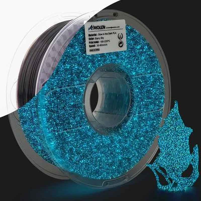 AMOLEN PLA Glow-In-The-Dark 3D Printing Filament, 1.75Mm