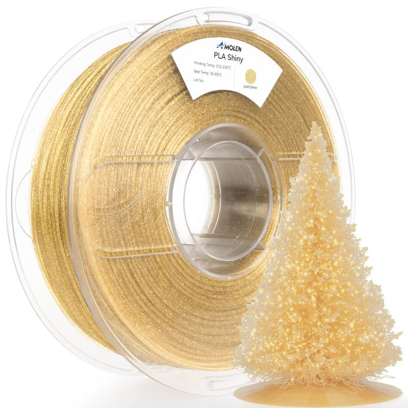 Amolen PLA Shiny Glitter Filament 1.75Mm, 1KG/2.2LB