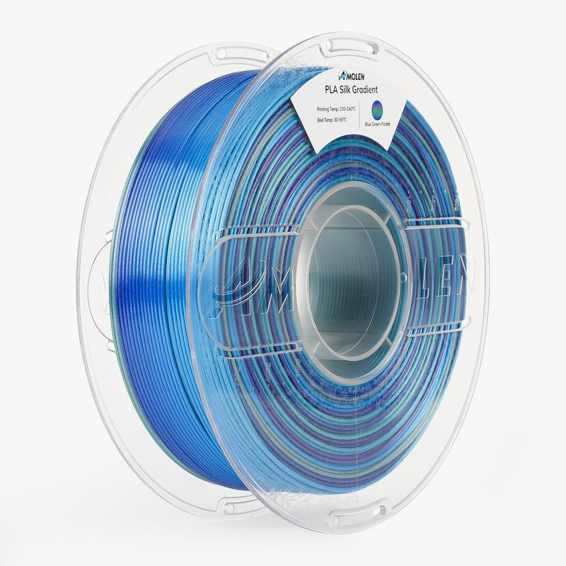 Amolen Silk Shiny Gradient PLA Filament, 1.75Mm