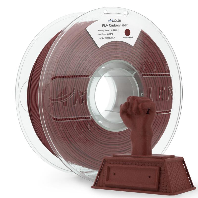 AMOLEN Carbon Fiber PLA 3D Printing Filament, 1.75Mm
