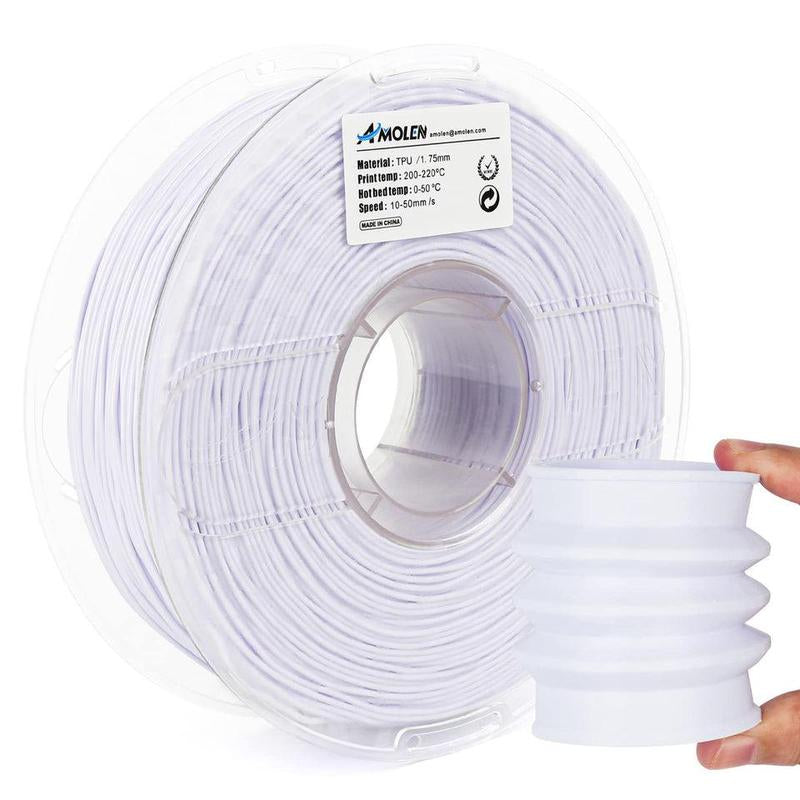AMOLEN Flexible TPU 3D Printer Filament, 1.75Mm