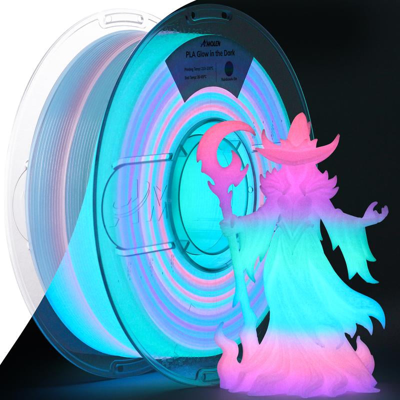 AMOLEN PLA Glow-In-The-Dark 3D Printing Filament, 1.75Mm