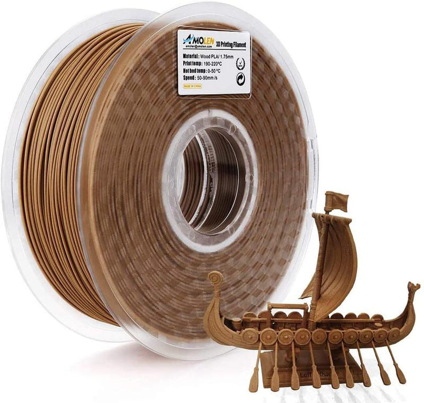 AMOLEN Wood PLA 3D Printing Filament, 1.75Mm