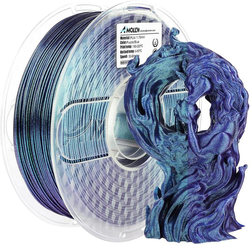 AMOLEN PLA Sparkle & Shiny Starry Sky 3D Printing Filament, 1.75Mm
