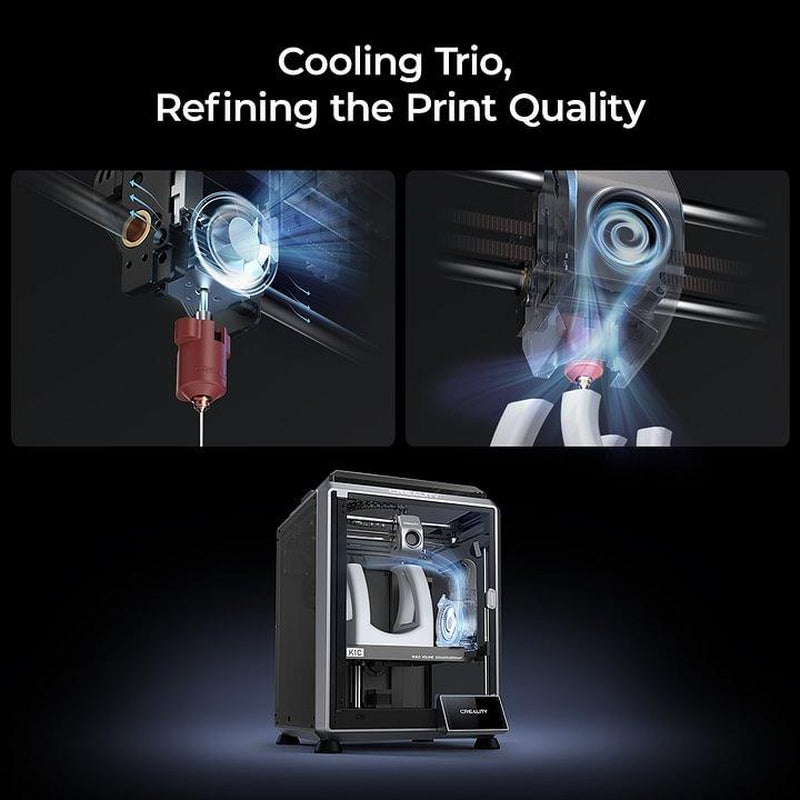 Creality K1C 3D Printer - Advanced Core XY, up to 600Mm/S - High-Speed Printing with Clog-Free Extruder Kit and AI Camera