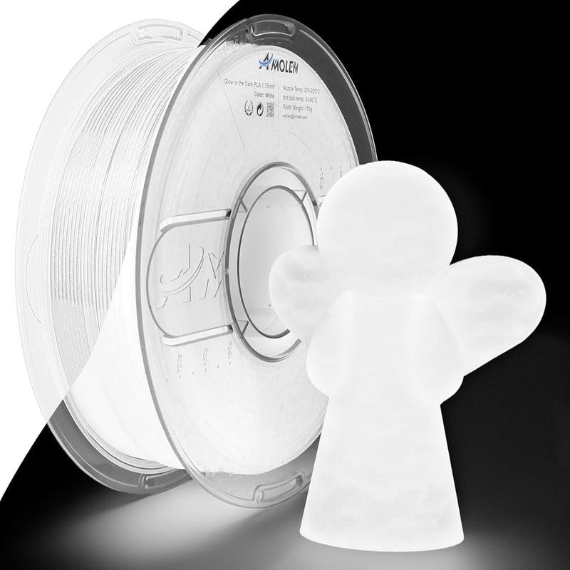 AMOLEN PLA Glow-In-The-Dark 3D Printing Filament, 1.75Mm