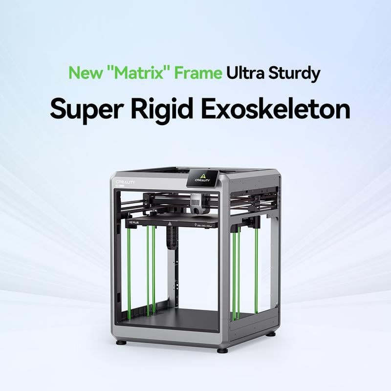 Creality K2 plus 3D Printer - Support Multi-Color, 600Mm/S Printing Speed, Dual-Gear Direct Drive Extruder, Dual Hands-Free Auto Leveling, AI Features