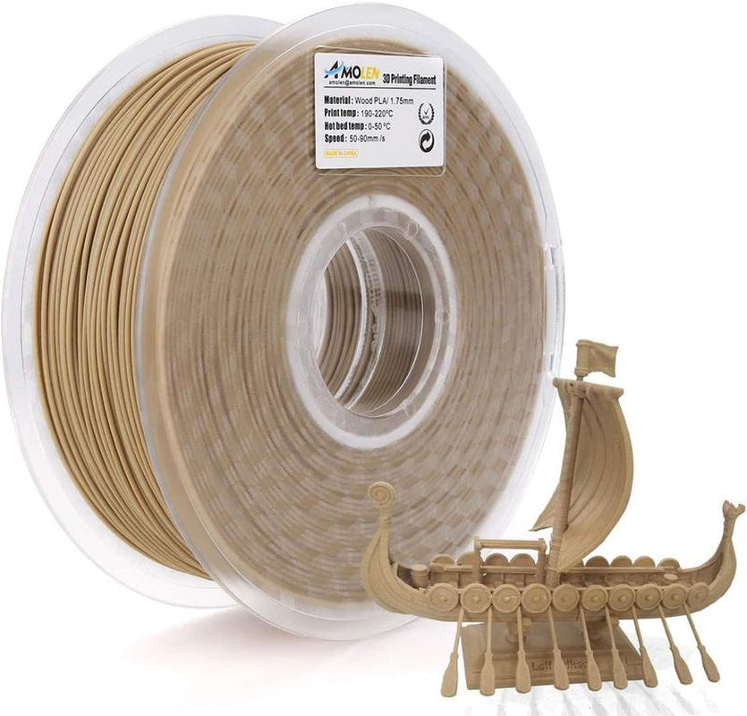 AMOLEN Wood PLA 3D Printing Filament, 1.75Mm