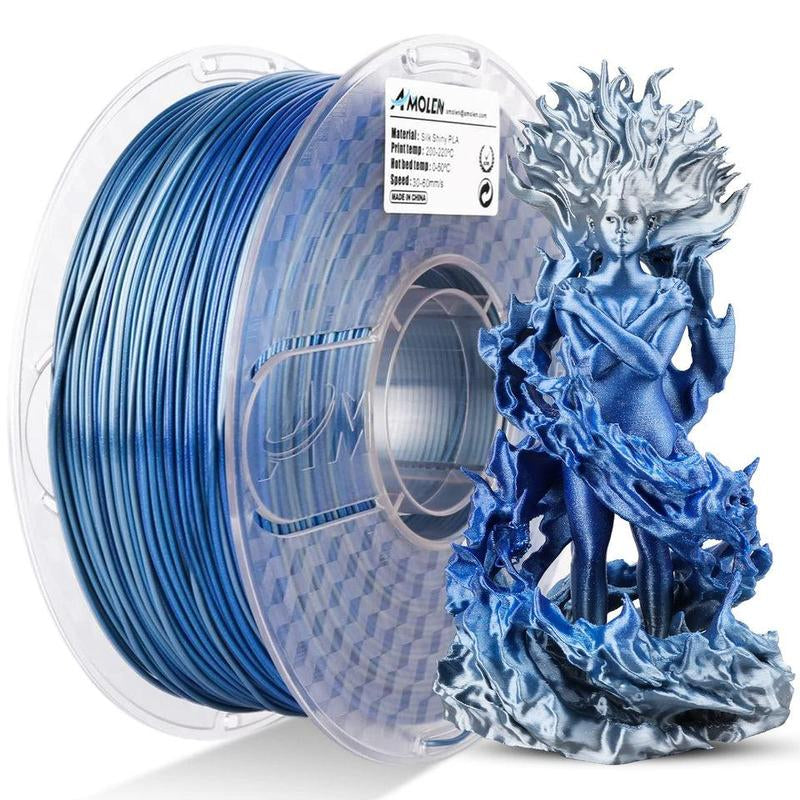 Amolen Silk Shiny Gradient PLA Filament, 1.75Mm