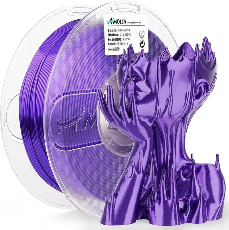 Amolen PLA Silk Basic 3D Printing Filament, 1.75Mm
