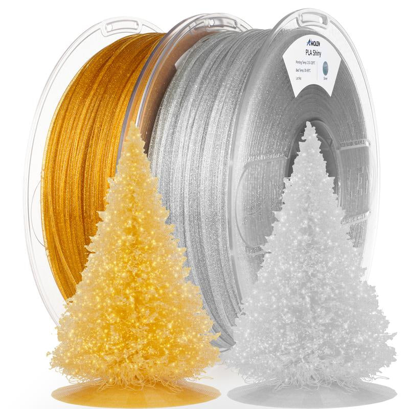 Amolen PLA Shiny Glitter Filament 1.75Mm, 1KG/2.2LB