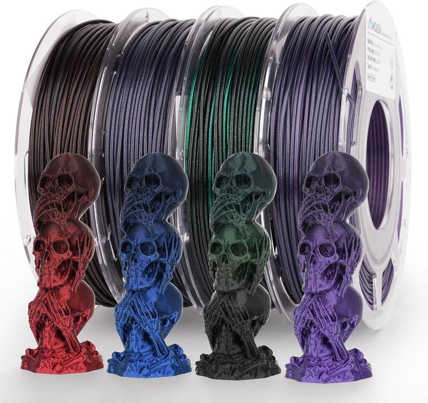 Amolen Silk Shiny Gradient PLA Filament, 1.75Mm