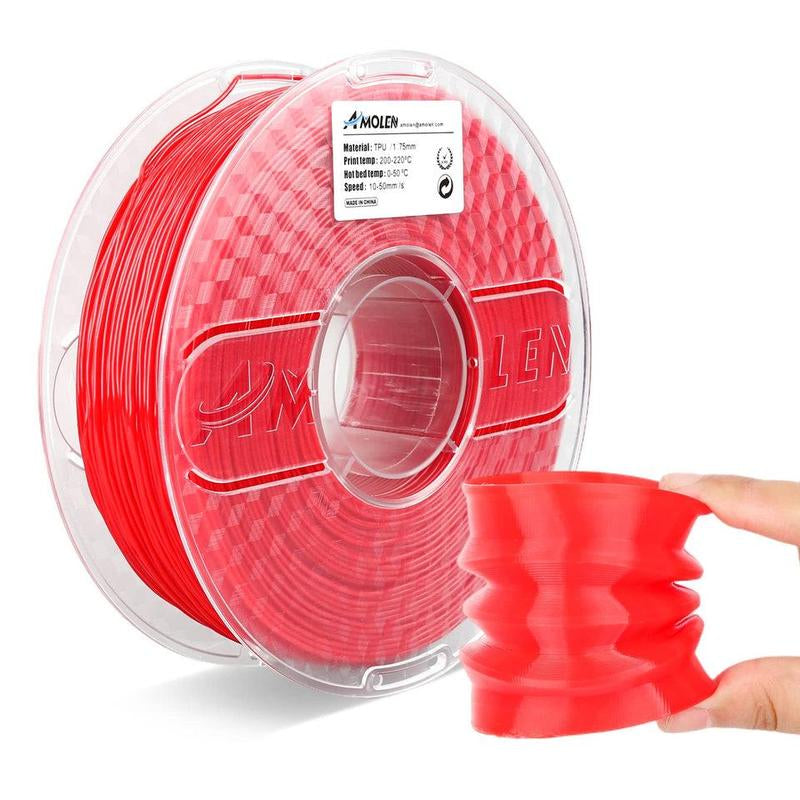 AMOLEN Flexible TPU 3D Printer Filament, 1.75Mm