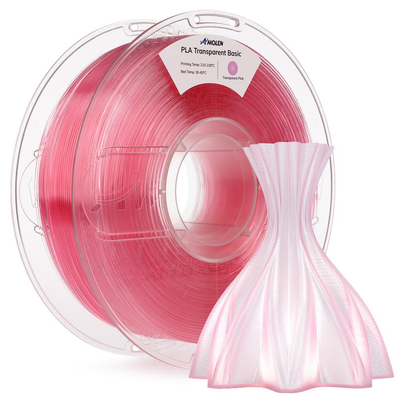 AMOLEN PLA Crystal-Transparent Filament 1.75Mm,1Kg