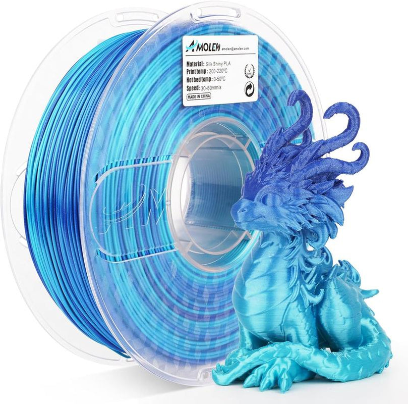 Amolen Silk Shiny Gradient PLA Filament, 1.75Mm