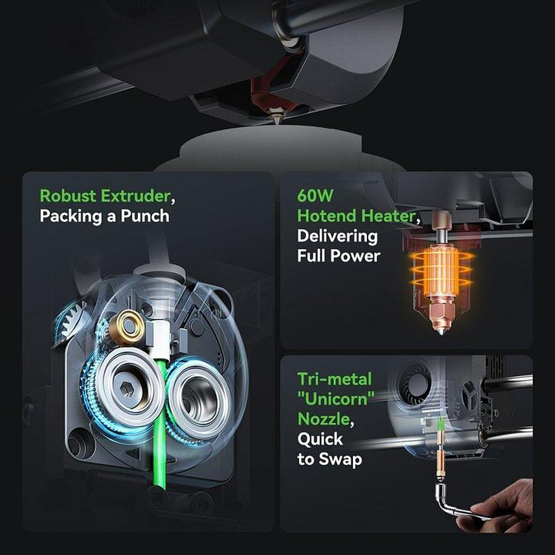 Creality Ender-3 V3 plus 3D Printer - Dual Motors, Corexz Tech, Clog-Free Extruder, and Quick-Swap Nozzle Wifi