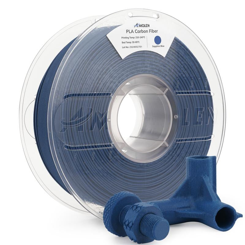 AMOLEN Carbon Fiber PLA 3D Printing Filament, 1.75Mm