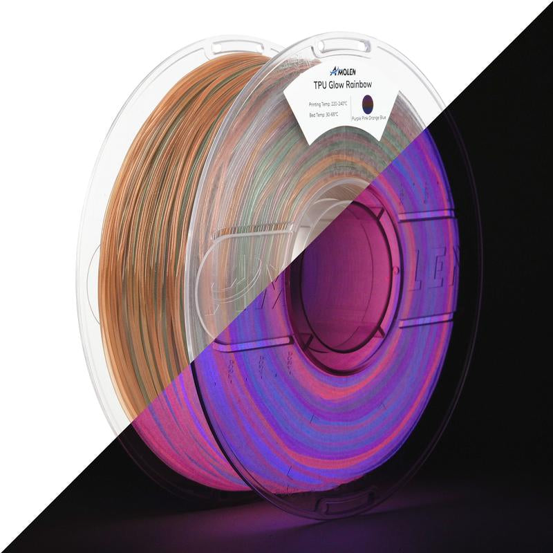 APOLEN TPU Glow-In-The-Dark 3d Printing Filament, 1.75Mm, 1KG/2.2LB