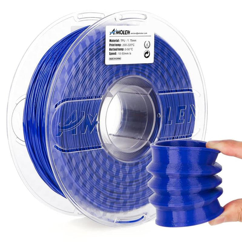 AMOLEN Flexible TPU 3D Printer Filament, 1.75Mm